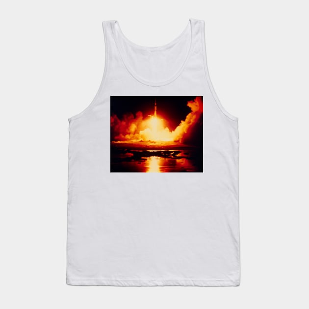 Night launch of Apollo 17 (S375/0043) Tank Top by SciencePhoto